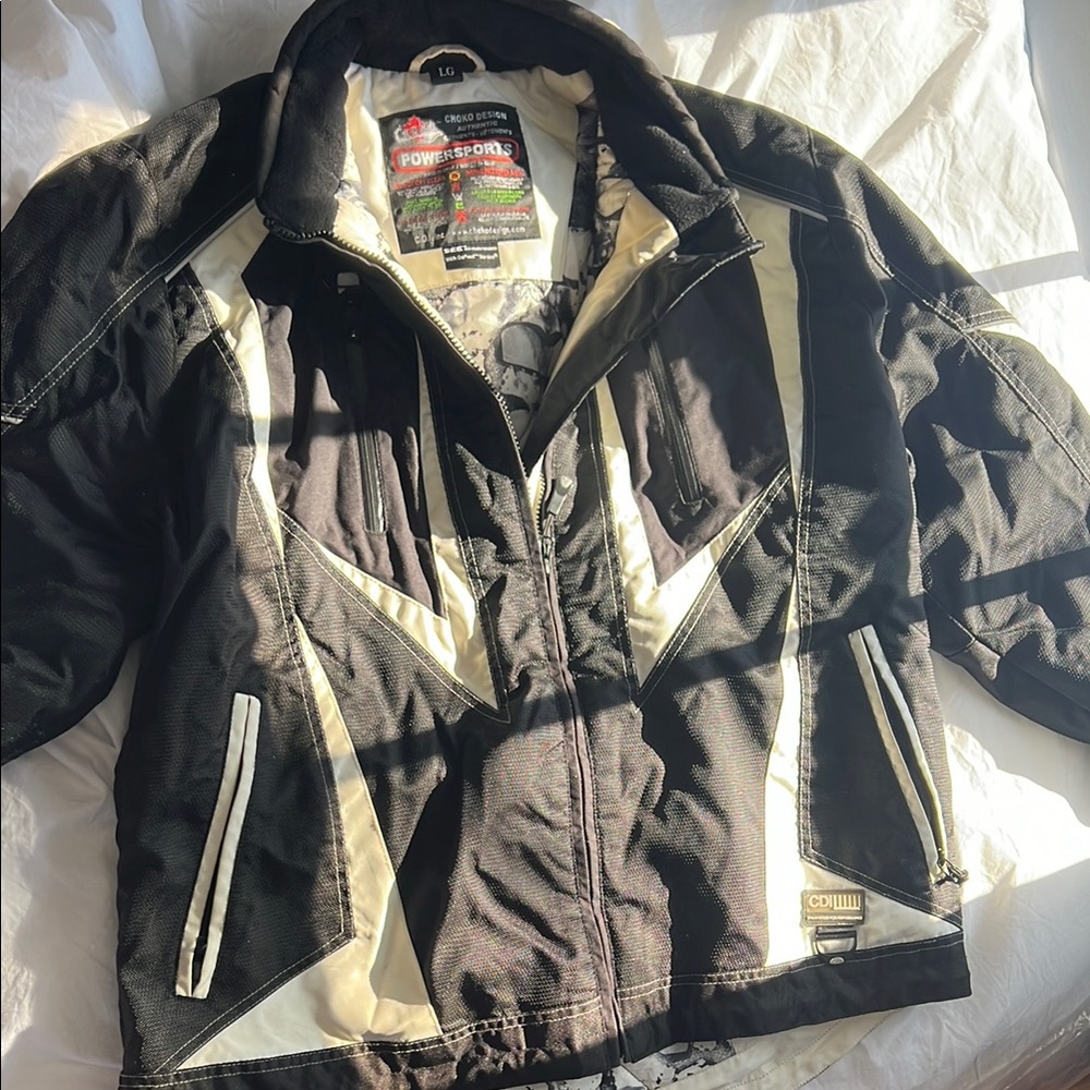 Powersport Black and White Jacket